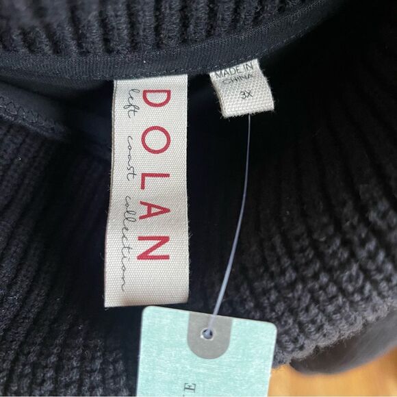 NWT Anthropologie Dolan Left Coast Black Cowl Neck Pullover Sweater 3X Gift - Picture 3 of 12